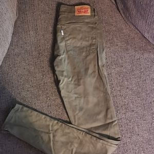 Green Levi jeans